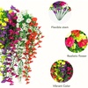 image:imageNearly Natural 30in UV Resistant Artificial Morning Glory Hanging Plant IndoorOutdoor  Set of 6Assorted 1