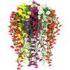 image:imageNearly Natural 30in UV Resistant Artificial Morning Glory Hanging Plant IndoorOutdoor  Set of 6Assorted 1