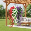 image:imageNearly Natural 30in UV Resistant Artificial Morning Glory Hanging Plant IndoorOutdoor  Set of 6Assorted 2