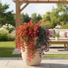 image:imageNearly Natural 30in UV Resistant Artificial Morning Glory Hanging Plant IndoorOutdoor  Set of 6Assorted 3