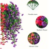 image:imageNearly Natural 30in UV Resistant Artificial Morning Glory Hanging Plant IndoorOutdoor  Set of 6Assorted 3