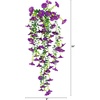 image:imageNearly Natural 30in UV Resistant Artificial Morning Glory Hanging Plant IndoorOutdoor  Set of 6Assorted 3