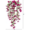 image:imageNearly Natural 30in UV Resistant Artificial Morning Glory Hanging Plant IndoorOutdoor  Set of 6Beauty