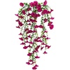 image:imageNearly Natural 30in UV Resistant Artificial Morning Glory Hanging Plant IndoorOutdoor  Set of 6Beauty
