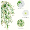 image:imageNearly Natural 30in UV Resistant Artificial Morning Glory Hanging Plant IndoorOutdoor  Set of 6White