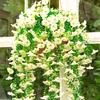 image:imageNearly Natural 30in UV Resistant Artificial Morning Glory Hanging Plant IndoorOutdoor  Set of 6White