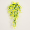 image:imageNearly Natural 30in UV Resistant Artificial Morning Glory Hanging Plant IndoorOutdoor  Set of 6Yellow