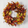 image:imageNearly Natural 32 in Artificial Autumn Oak Leaf Wreath for Home Front Door