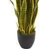 image:imageNearly Natural 33 Sansevieria Artificial Silk Plants Green