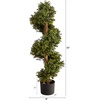 image:imageNearly Natural 33 in Artificial Boxwood Spiral Topiary Tree with Planter