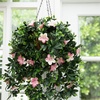 image:imageNearly Natural 34in UV Resistant Artificial Azalea Hanging Basket  Pink Blooms  IndoorOutdoor