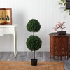 image:imageNearly Natural 35ft Boxwood Double Ball Artificial Topiary Tree UV Resistant IndoorOutdoor