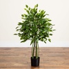 image:imageNearly Natural 35ft UV Resistant Artificial Ficus Tree IndoorOutdoor  Realistic Fake Tree for Home Decor