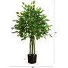 image:imageNearly Natural 35ft UV Resistant Artificial Ficus Tree IndoorOutdoor  Realistic Fake Tree for Home Decor