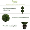 image:imageNearly Natural 36 in Artificial Triple Ball Boxwood Topiary Tree with PotGreen