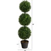 image:imageNearly Natural 36 in Artificial Triple Ball Boxwood Topiary Tree with PotGreen