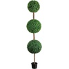 image:imageNearly Natural 36 in Artificial Triple Ball Boxwood Topiary Tree with PotGreen