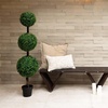 image:imageNearly Natural 36 in Artificial Triple Ball Boxwood Topiary Tree with PotGreen