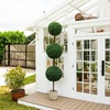 image:imageNearly Natural 36 in Artificial Triple Ball Boxwood Topiary Tree with PotGreen