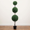 image:imageNearly Natural 36 in Artificial Triple Ball Boxwood Topiary Tree with PotGreen