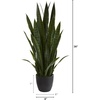 image:imageNearly Natural 38 in Sansevieria Artificial Silk Plants YellowGreen