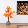 image:imageNearly Natural 3FT Deluxe Autumn Artificial Maple Tree Faux Fall Dcor for Home Decorations for Fall Autumn Thanksgiving and Halloween with Black Nursery Pot