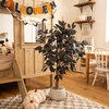 image:imageNearly Natural 3ft Artificial Halloween Black Ficus Tree with Natural Trunk  Indoor Decor for Spooky Gatherings
