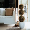 image:imageNearly Natural 3ft Autumn Triple Ball Boxwood Topiary Tree with 30 LED Lights