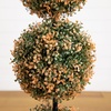 image:imageNearly Natural 3ft Autumn Triple Ball Boxwood Topiary Tree with 30 LED Lights