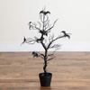 image:imageNearly Natural 3ft PreLit Halloween Black Spooky Twig Tree with Bats and 100 Orange amp Purple LED Lights