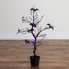 image:imageNearly Natural 3ft PreLit Halloween Black Spooky Twig Tree with Bats and 100 Orange amp Purple LED Lights