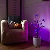 image:imageNearly Natural 3ft PreLit Halloween Black Spooky Twig Tree with Bats and 100 Orange amp Purple LED Lights