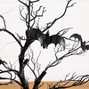 image:imageNearly Natural 3ft PreLit Halloween Black Spooky Twig Tree with Bats and 100 Orange amp Purple LED Lights