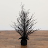 image:imageNearly Natural 3ft PreLit Halloween Black Twig Artificial Fall Tree in Burlap Planter with 52 Warm White LED Lights