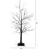 image:imageNearly Natural 3ft PreLit Halloween Black Twig Artificial Tree with 80 Orange amp Purple LED Lights