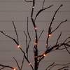 image:imageNearly Natural 3ft PreLit Halloween Black Twig Artificial Tree with 80 Orange amp Purple LED Lights