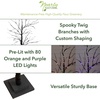 image:imageNearly Natural 3ft PreLit Halloween Black Twig Artificial Tree with 80 Orange amp Purple LED Lights