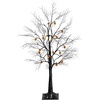 image:imageNearly Natural 3ft PreLit Halloween Black Twig Tree with 18 Orange LED Pumpkin Lights