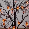 image:imageNearly Natural 3ft PreLit Halloween Black Twig Tree with 18 Orange LED Pumpkin Lights