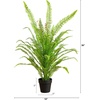 image:imageNearly Natural 3ft UV Resistant Artificial Boston Fern Potted Plant Real Touch Leaves Indoor Outdoor
