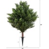 image:imageNearly Natural 3ft UV Resistant Artificial Cedar Bush with Integrated Ground Stake IndoorOutdoor