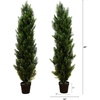 image:imageNearly Natural 4 ft Artificial Cedar Topiary UVResistant Set of 2