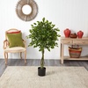 image:imageNearly Natural 4 ft Artificial Ficus Topiary UVResistant Outdoor Fake Tree