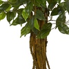 image:imageNearly Natural 4 ft Artificial Ficus Tree UVResistant Outdoor Porch Decor