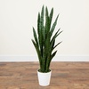 image:imageNearly Natural 4 ft Artificial Sansevieria UVResistant Outdoor Porch Decor