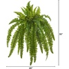 image:imageNearly Natural 40 in Artificial Boston Fern Indoor Plant Set of 240 In W x 35 In H