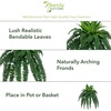 image:imageNearly Natural 40 in Artificial Boston Fern Indoor Plant Set of 240 In W x 35 In H