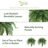 image:imageNearly Natural 40 in Artificial Boston Fern Indoor Plant Set of 248 In W x 21 In H