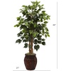 image:imageNearly Natural 44in Ficus Tree with Decorative Planter