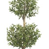 image:imageNearly Natural 45 ft Artificial Olive Double Topiary Tree with Pot